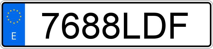 Numer rejestracyjny 7688LDF posiada PEUGEOT RIFTER