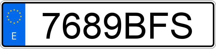 Numer rejestracyjny 7689BFS posiada CITROEN SAXO