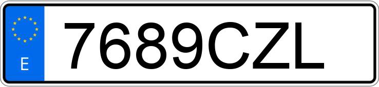 Numer rejestracyjny 7689CZL posiada BMW SERIE 3