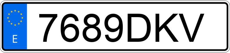 Numer rejestracyjny 7689DKV posiada MERCEDES E (211)