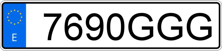 Numer rejestracyjny 7690GGG posiada BMW SERIE 3