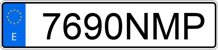 Numer rejestracyjny 7690NMP posiada MG ZS