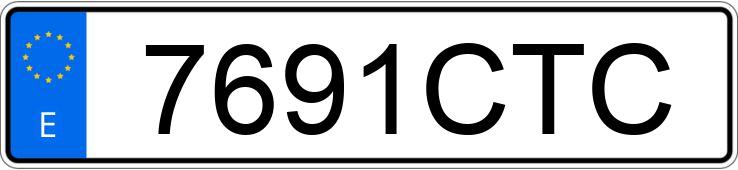 Numer rejestracyjny 7691CTC posiada RENAULT CLIO