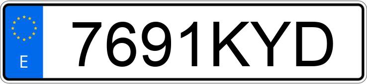 Numer rejestracyjny 7691KYD posiada BMW SERIE 5 Numer rejestracyjny 7691KYD posiada BMW SERIE 5