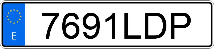 Numer rejestracyjny 7691LDP posiada PEUGEOT EXPERT