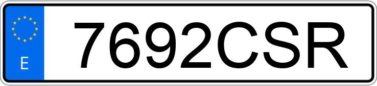 Numer rejestracyjny 7692CSR posiada SEAT LEON