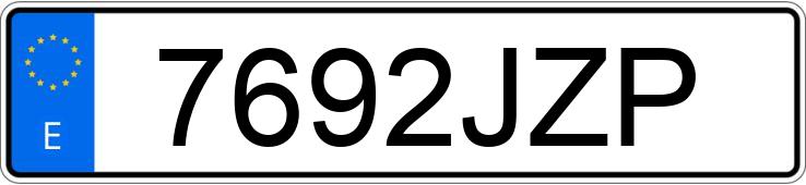Numer rejestracyjny 7692JZP posiada MERCEDES C (205)