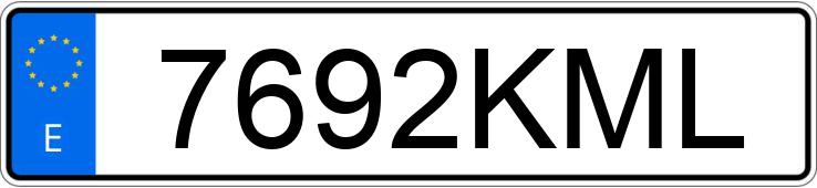 Numer rejestracyjny 7692KML posiada VOLKSWAGEN POLO