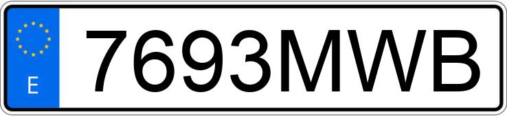 Numer rejestracyjny 7693MWB posiada VOLKSWAGEN T-CROSS