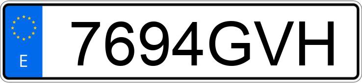 Numer rejestracyjny 7694GVH posiada FORD FIESTA