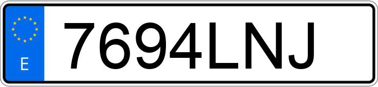 Numer rejestracyjny 7694LNJ posiada BMW SERIE 1