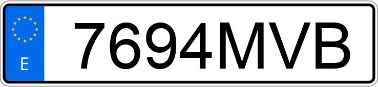 Numer rejestracyjny 7694MVB posiada MERCEDES VITO