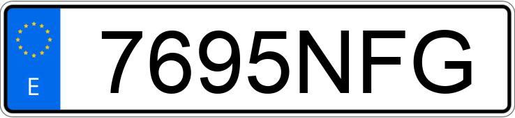 Numer rejestracyjny 7695NFG posiada TESLA MODEL X P 90 D PERFORMANCE