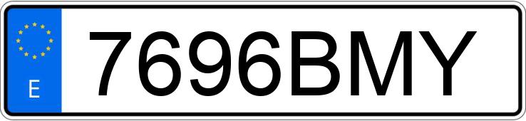 Numer rejestracyjny 7696BMY posiada CITROEN SAXO Numer rejestracyjny 7696BMY posiada CITROEN SAXO