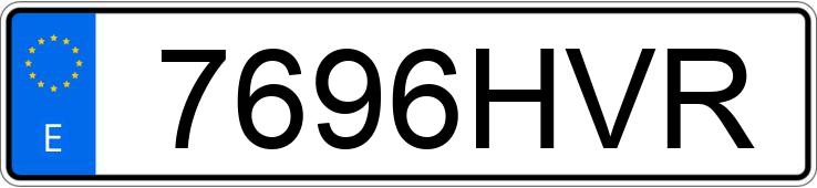 Le numéro d’enregistrement 7696HVR a AUDI A3