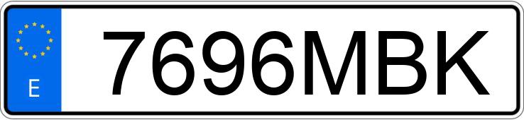 Numer rejestracyjny 7696MBK posiada BMW X4