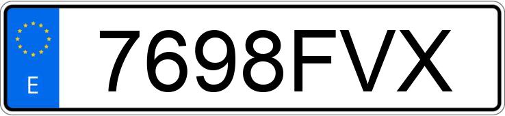 Numer rejestracyjny 7698FVX posiada MERCEDES C (203)