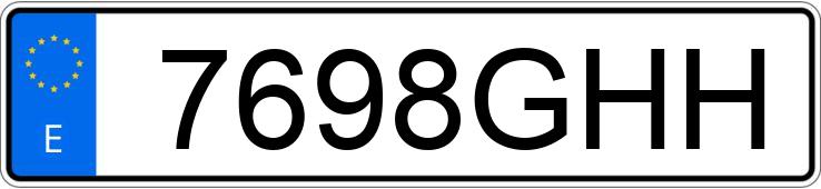 Numer rejestracyjny 7698GHH posiada RENAULT MEGANE