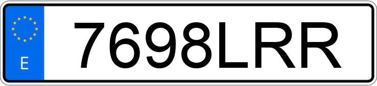 Numer rejestracyjny 7698LRR posiada HYUNDAI TUCSON