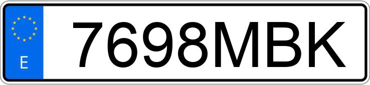 Numer rejestracyjny 7698MBK posiada PEUGEOT 308