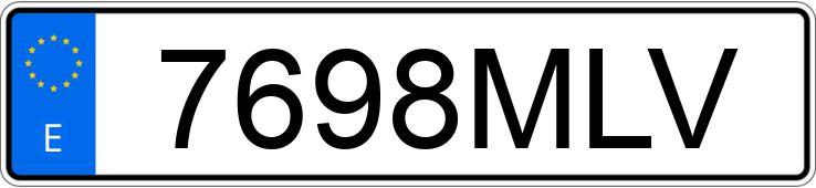 Numer rejestracyjny 7698MLV posiada BMW SERIE 3