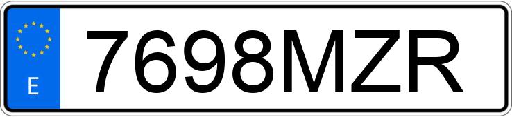Numer rejestracyjny 7698MZR posiada MERCEDES A (177)