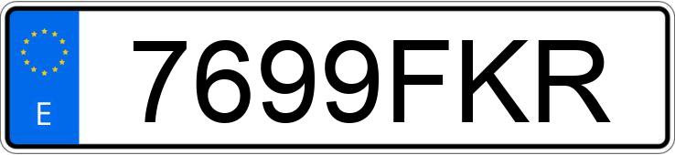 Numer rejestracyjny 7699FKR posiada CITROEN C4