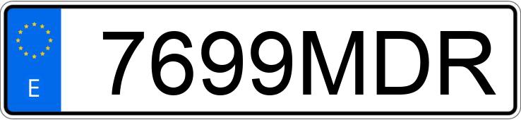 Numer rejestracyjny 7699MDR posiada KIA CEED