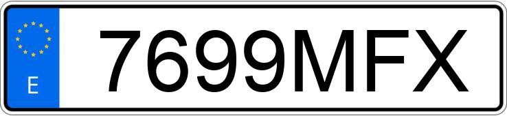 Numer rejestracyjny 7699MFX posiada CITROEN C3