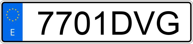 Numer rejestracyjny 7701DVG posiada SEAT ALTEA