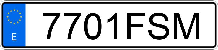 Numer rejestracyjny 7701FSM posiada SEAT CORDOBA