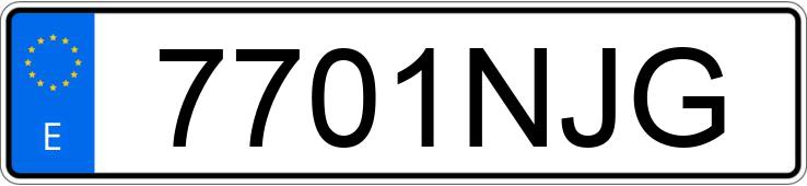 Numer rejestracyjny 7701NJG posiada MERCEDES G (465)