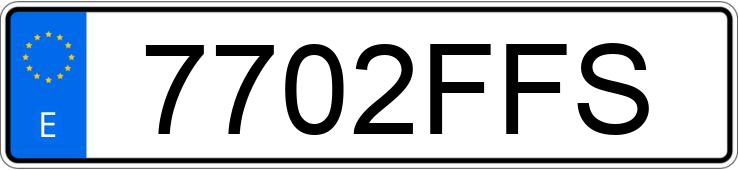 Numer rejestracyjny 7702FFS posiada PEUGEOT 307 Numer rejestracyjny 7702FFS posiada PEUGEOT 307