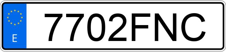 Numer rejestracyjny 7702FNC posiada BMW SERIE 5