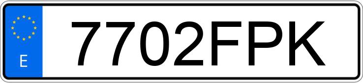 Numer rejestracyjny 7702FPK posiada OPEL ANTARA