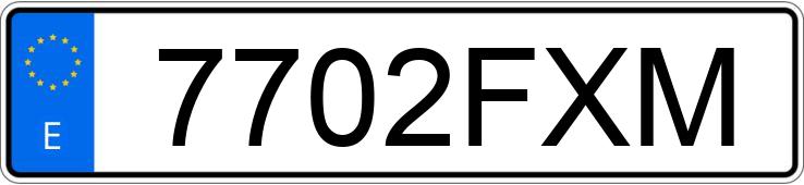 Numer rejestracyjny 7702FXM posiada MERCEDES VITO 111 CDI C MIXTO