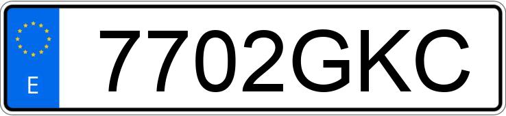 Numer rejestracyjny 7702GKC posiada AUDI A4