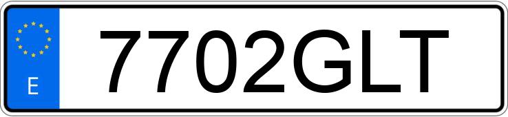 Le numéro d’enregistrement 7702GLT a NISSAN QASHQAI+2 Le numéro d’enregistrement 7702GLT a NISSAN QASHQAI+2