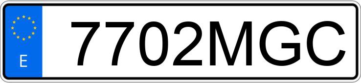 Numer rejestracyjny 7702MGC posiada VOLKSWAGEN TIGUAN