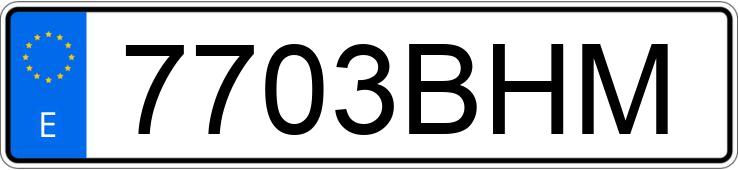 Numer rejestracyjny 7703BHM posiada YAMAHA XV 1600