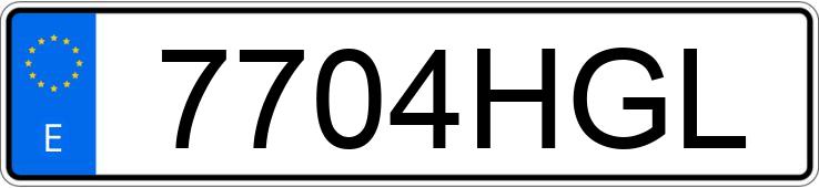 Registreringsnummeret 7704HGL har PEUGEOT 207