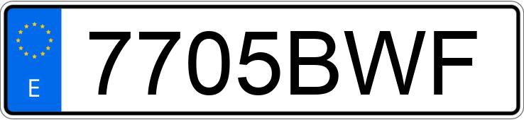 Numer rejestracyjny 7705BWF posiada PEUGEOT 206 Numer rejestracyjny 7705BWF posiada PEUGEOT 206