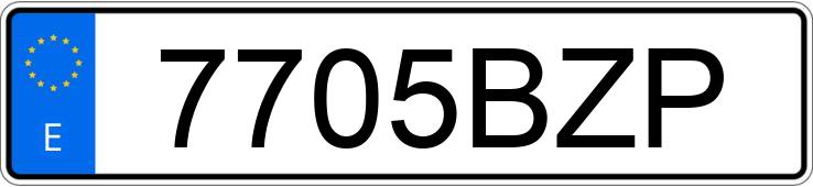 Numer rejestracyjny 7705BZP posiada MERCEDES C (203)