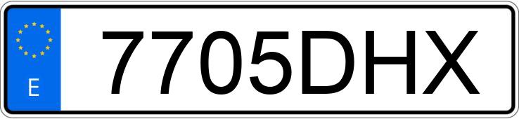 Numer rejestracyjny 7705DHX posiada VOLVO V50