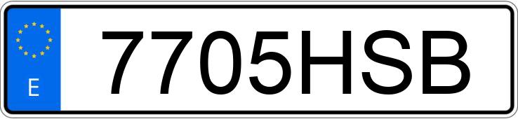Numer rejestracyjny 7705HSB posiada VOLKSWAGEN CADDY