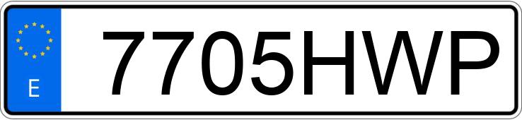 Numer rejestracyjny 7705HWP posiada SEAT LEON