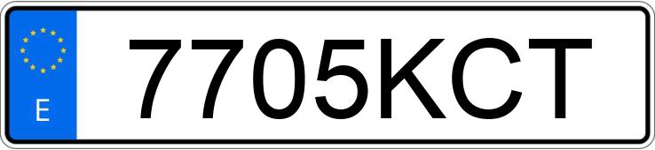 Numer rejestracyjny 7705KCT posiada RENAULT KADJAR