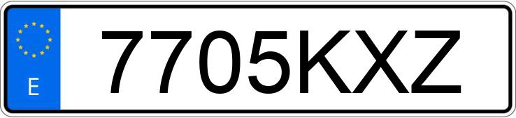 Numer rejestracyjny 7705KXZ posiada MINI MINI