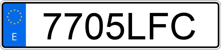Numer rejestracyjny 7705LFC posiada AUDI Q3 SPORTBACK