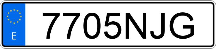 Numer rejestracyjny 7705NJG posiada BMW SERIE 4